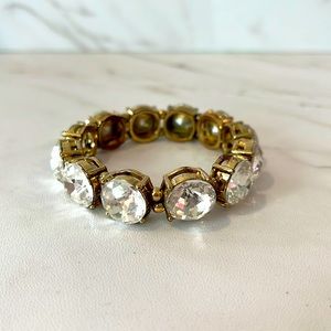 Slate and willow crystal dot tennis bracelet